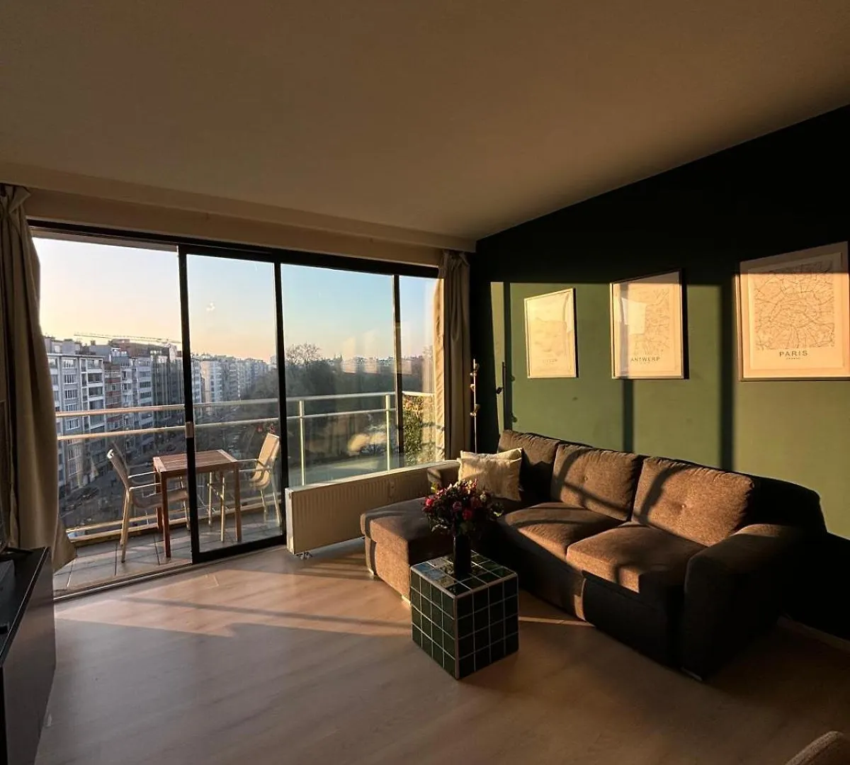 Central Apartment With City Park View And Terrace Antverpy Belgie